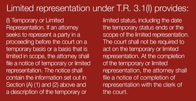 Indiana Rules of Court: Attorney Temporary Appearances and Limited