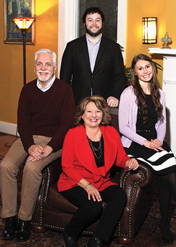 Beth Ann Busch, her husband Stephen, daughter Emily, and son-in-law Joshua.
