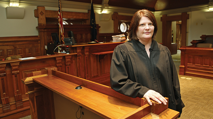Judge Faith Graham in her Tippecanoe County Courtroom