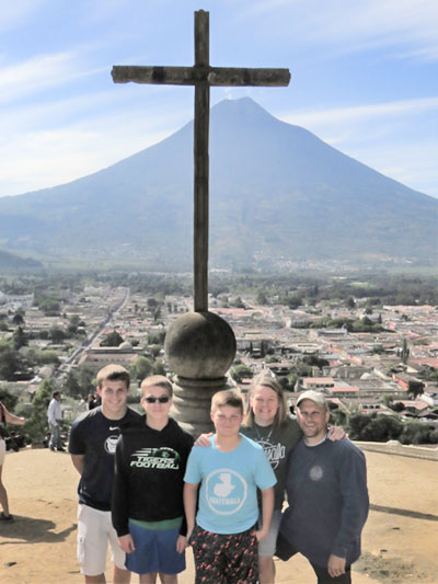 The Riggins family at Cerro de la Cruz