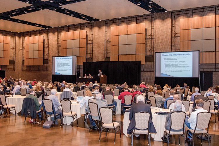 A panel at the 2018 Spring Judicial College.