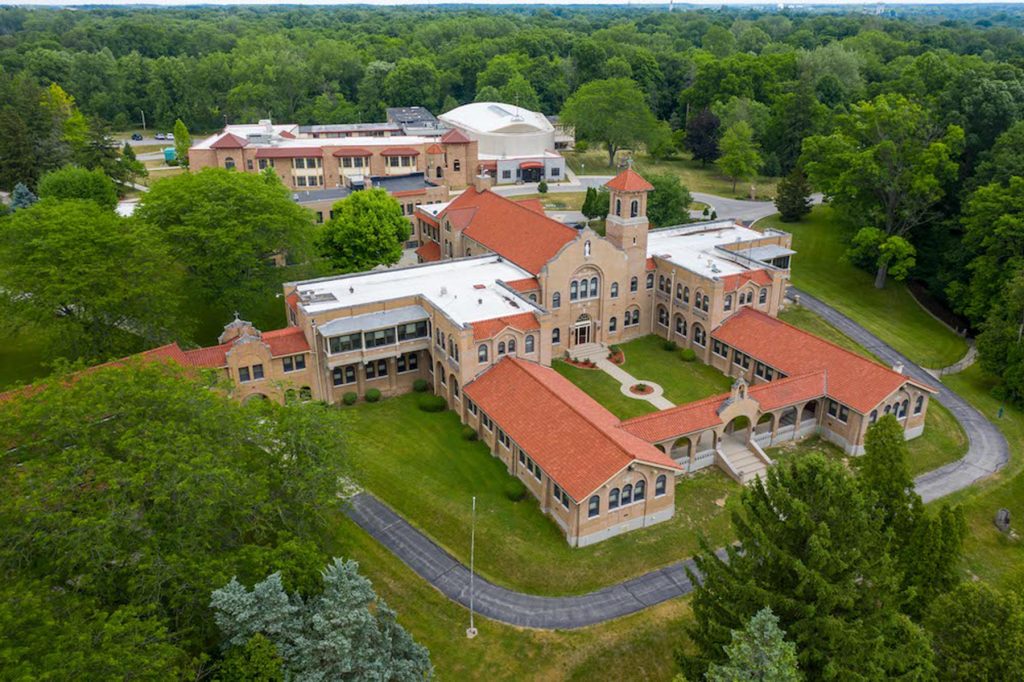 Aerial view of the Victory Noll campus