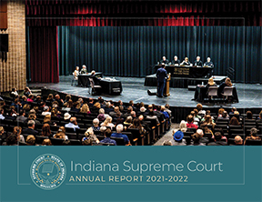 Cover image of the Supreme Court Annual Report 2021-2022.