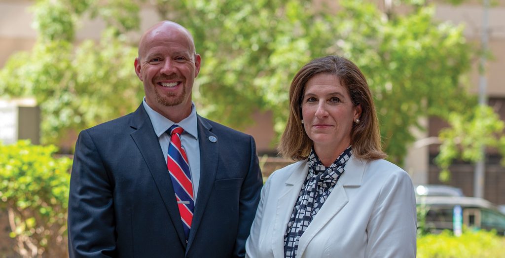 Aaron Hood and Kathryn Dolan.